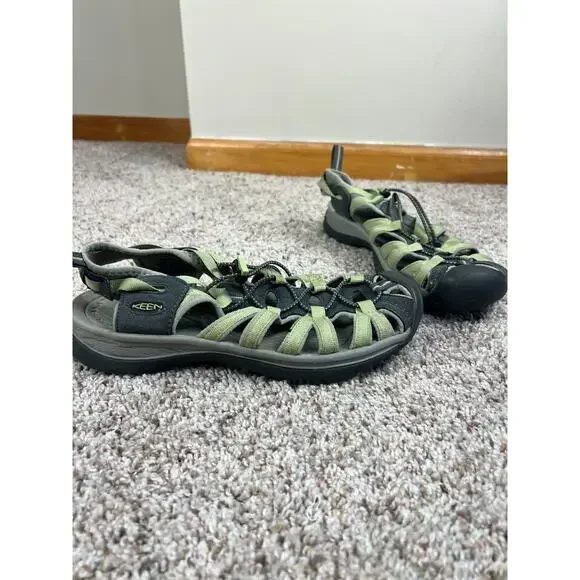 Keen Whisper Sport Sandals Hiking Outdoor Women's 9.5 Waterproof Green Washable - Picture 1 of 8